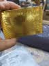 黄金扑克牌PVC塑料扑克防水创意土豪金色金属朴克牌纸牌金箔扑克 金色欧元款扑克 实拍图