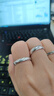 陈银匠S999足银戒指男士光面开口戒指女款情侣戒子活口素圈单身个性潮人 光面戒指宽约5MM重约4克 实拍图