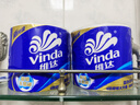 维达（Vinda）有芯卷纸 蓝色经典4层200克*27卷 高克重卫生纸 厕纸纸巾整箱 实拍图