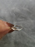 BJYLS999足银满天星戒指女小众设计感轻奢食指戒素圈磨砂纯银尾戒礼物 S999足银材质（标刻足银999） 实拍图