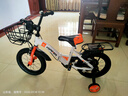 永久（FOREVER）儿童自行车男女款小孩单车可折叠脚踏车4-6-8-10岁辅助轮14寸橙色 实拍图