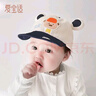 爱宝适婴儿帽子宝宝春秋遮阳棒球帽儿童鸭舌帽新生儿太阳帽B1711藏青 实拍图