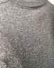 天蚕男士保暖内衣男加绒加厚羊羔绒高领打底衫秋衣上衣 中灰 2XL  实拍图
