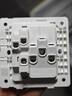 西门子（SIEMENS）开关插座面板 一开双控五孔带插座面板致典 雅白色5UB14343NC012P 实拍图
