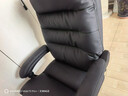 顾全老板椅可躺办公椅家用工学椅午休转椅电脑椅子C533黑皮 实拍图