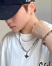 戚小米星芒双层叠戴男士项链男潮锁骨链小众高级感吊坠时尚饰品生日礼物 实拍图