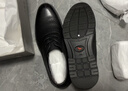 红蜻蜓真皮男鞋春夏舒适商务休闲皮鞋高级正装德比鞋婚鞋WTA7376黑色42 实拍图
