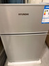 HYUNDAI（韩国现代）小冰箱迷你小型家用冷藏冷冻宿舍出租房办公室双开门二门电冰箱节能省电 58L银【日销过百+租房必备】 实拍图