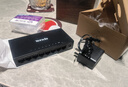 Tenda腾达8口千兆交换机 网络扩展器网线分线器一分八 企业家用监控交换器转换器分流器 钢壳 TEG1008M 实拍图