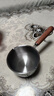热油小锅泼油锅加厚不锈钢木柄防烫带刻度双倒流口不挂油无涂层 【木柄】爆款300ml 实拍图