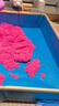 太空沙（SPACE SAND）套装彩沙安全无毒玩具沙子活力城堡粉色2.4斤礼盒生日礼物 实拍图