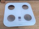 华为（HUAWEI）智能体脂秤 3 蓝牙版 凝霜白 家用智能体脂秤体重秤电子秤 人体成分检测算法 13项身体数据监测 实拍图