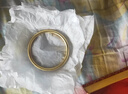 水云淼新款女士古法沙金手镯仿真实心不掉色素圈传承手镯女结婚摆拍镯子 5mm传承手镯内径60毫米 实拍图
