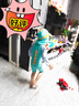 JEEMERY婴儿泳衣宝宝1-3岁儿童泡温泉男女童幼儿连体长袖带帽沙滩游泳装 湖蓝8码+防晒帽 适合110-120cm 均码 上身偏紧身，建议拍大一码 实拍图