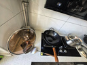 王源吉 熟铁锅炒锅精铸铁无涂层不锈不粘炒菜锅具燃气灶电磁炉通用 33cm 实拍图
