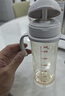 贝亲（Pigeon）自然成长翻盖直饮吸管 大童奶瓶330ml 经典款 18月+  AA278 实拍图