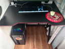 奥伦福特  电脑桌台式家用电竞游戏桌办公书桌简约书房写字桌子 碳纤维纹路单桌-80*60 升级款电竞桌 实拍图