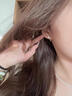 戚小米S999纯银淡水珍珠耳钉女养耳洞足银耳环简约后挂式耳饰防丢设计 珍珠耳钉一对【999足银】 实拍图