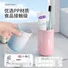 易旅旅行洗漱杯便携式旅游一次性用品收纳盒牙膏牙刷二合一 渐变蓝 实拍图