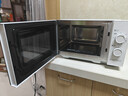 美的（Midea）微波炉烤箱一体机一级能效家用平板式900W变频不锈钢内胆23升机械旋钮简单操作解冻C231 实拍图