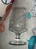 宝石纹玻璃杯INS风高颜值洋酒杯透明家用加厚鸡尾酒调酒啤酒杯子 竖纹高脚杯 实拍图