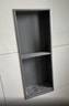 百字不锈钢壁龛柜金属电视柜嵌入式成品卫生间浴室置物架2层镂空 实拍图