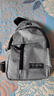 运动跑步包男休闲斜挎包手机包防泼水健身包女单肩包 灰色 实拍图