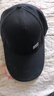 【热巴同款】加大棒球帽帽子男女大头围显脸小春夏字母百搭棒球帽 侧标-黑色 实拍图