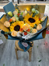 艾斯维娜鲜花速递向日葵混搭花束生日礼物全国同城配送 向日葵香槟韩式花束 实拍图