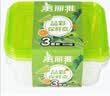 美丽雅一次性饭盒方形680ml*3套 打包野餐碗加厚带盖保鲜可微波可重复 实拍图