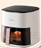 美的（Midea）空气炸锅免翻面 5.3LAI智能烹饪蒸汽嫩炸 全自动蒸烤一体 可视大视窗 家用大容量 MF-KZC5388 实拍图