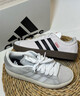 adidas「T头鞋」VL COURT 2.0复古休闲板鞋德训鞋阿迪达斯轻运动   深蓝/浅蓝/树脂黄 (推荐女生选小半码)   37 实拍图