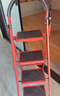 忆琳居梯子家用安全人字梯折叠梯伸缩多功能楼梯便捷扶梯加厚红色四步 实拍图