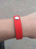 power ionics 运动炫彩手环防水负离子学生情侣手链手镯男女礼物转运珠配饰 红面黑底 实拍图