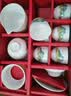 金镶玉功夫茶具套装茶壶羊脂玉白瓷整套家用礼品盒 描金山间流水 实拍图