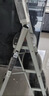 奥鹏 梯子家用四步折叠梯子加厚钢管铁梯宽踏板人字梯单侧工程梯 实拍图