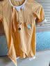 舒贝怡2件装婴儿衣服新生儿连体衣满月宝宝周岁哈衣薄纯棉爬服黄色 66 实拍图