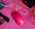 ATK 蜻蜓A9无线鼠标电竞游戏办公鼠标 有线/蓝牙/2.4G/星闪三模连接轻量化对称极简工学 A9Plus玫红色 实拍图