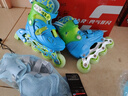 美洲狮（COUGAR）溜冰鞋儿童套装 可调轮滑鞋MZS885蓝色M码【中小学轮滑课必备】 实拍图