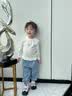 班喜迪女童牛仔裤夏季2026新款宝宝莱赛尔裤子夏装儿童休闲防蚊裤春秋款 蓝色 100 实拍图