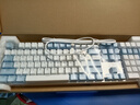 达尔优（dareu）EK815合金版机械键盘 有线键盘 游戏键盘 108键电竞键盘 女生 电脑键盘 白色蓝色 黑轴 实拍图