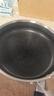 炊大皇 有钛平底锅 304不锈钢煎锅不粘锅可用铁铲蜂窝纹电磁炉煎锅26cm 实拍图