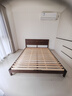 源氏木语实木床卧室双人床小户型黑胡桃木月兮大板床1.8*2.0m低铺京享家 实拍图