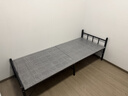 初学者 折叠床单人床家用午休床简易便携租房午睡铁床办公室硬板行军床 灰纹75cm宽 磨砂黑-加厚钢架 实拍图