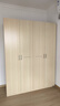 全友家居衣柜卧室家用储物收纳柜一体靠墙现代简约原木风大衣柜出租屋 实拍图