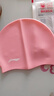 李宁（LI-NING） LI-NING长发硅胶防水游泳帽 男女士泳帽 LSJK808粉色 实拍图