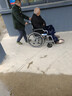 京巧铝合金轮椅老人专用出行便携式轮椅小型轻便折叠旅行代步车可自推 实拍图