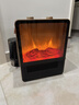 WeWarm【UV除菌99.9%】壁炉取暖器家用暖风机仿真炭火电暖器室内外大面积速热冷暖风机轻音节能1908NUV 实拍图