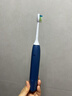 飞利浦（PHILIPS）声波电动牙刷钻石3系 生日礼物情侣款送男生女友微泡水流HX5181/02 蓝色 实拍图