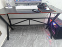 奥伦福特  电脑桌台式家用电竞游戏桌办公书桌简约书房写字桌子 碳纤维纹路单桌-120*60 升级款电竞桌 实拍图